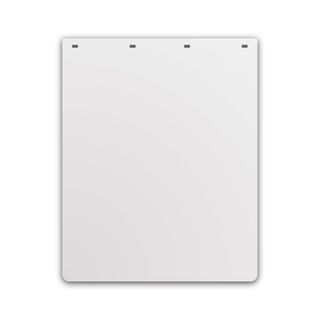 24 x 30" White Mud Flap - Plastic