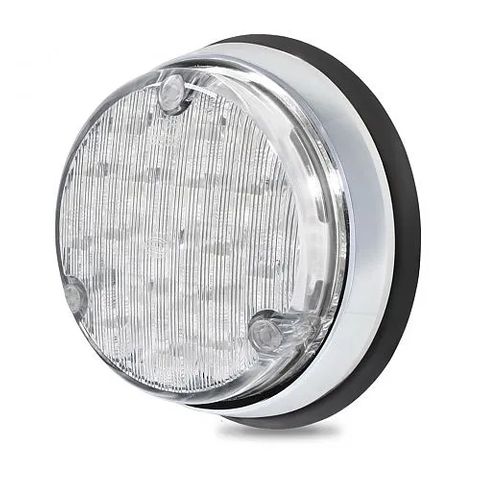 Hella 110mm Round LED Reversing Lamp - Chrome Base