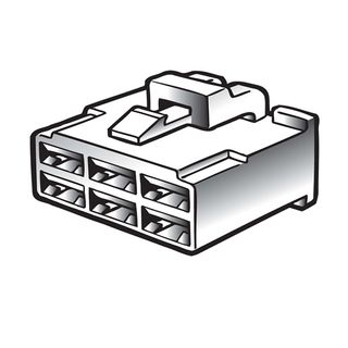 Narva 6 Way Male Quick Connector Housing (10 Pack)