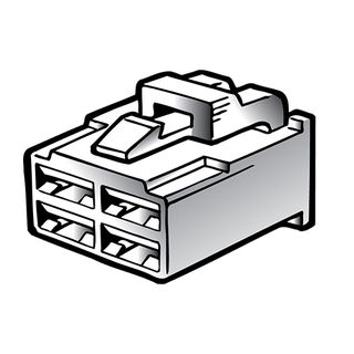 Narva 4 Way Male Quick Connector Housing (10 Pack)