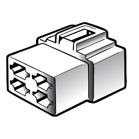 4 Way Female Quick Connector Housing (10 Pack)