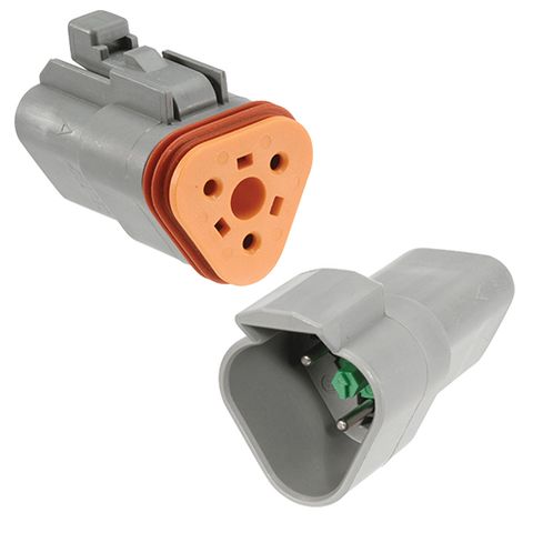 Narva 3 Way Waterproof Deutsch Connector Housing Kit (2 Pack)