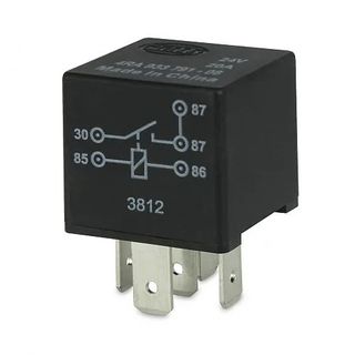 Hella 24V 5 Pin Normally Open Mini Relay - 20A