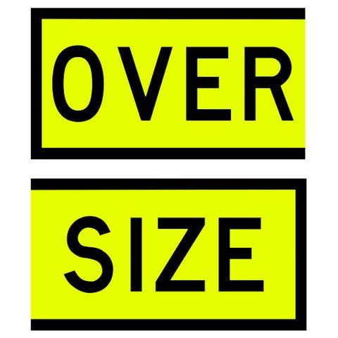 Oversize Signs 550 x 300 (Pair) - PVC