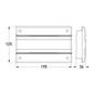 Hella Designline LED Module Stop/Rear Position Lamp - Horizontal Mount