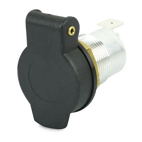 Hella 2 Pole Socket with Metal Earth Tab and Cover
