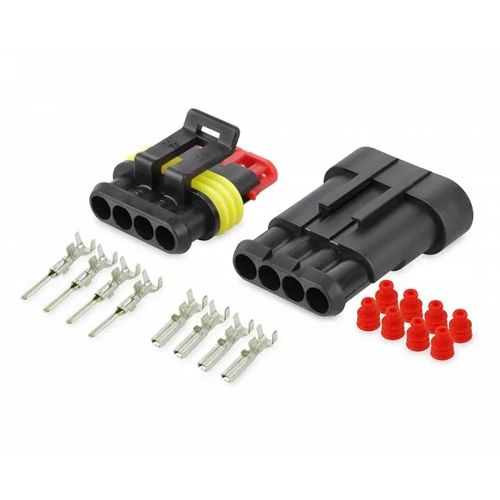 Hella Super Seal Connector - 4 Pole Plug and Socket Kit | Mike's ...