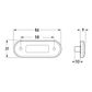 Hella DuraLED Flush Mount Rear Position/End Outline Lamp - Stainless Rim