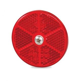 Hella Retro Reflector - 60mm diameter - Red - Screw Mount