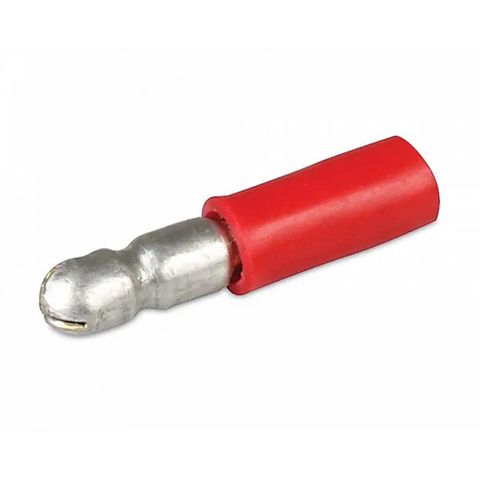 Hella Male Bullet Crimp Connectors - Red 2.5mm (100 Pack)