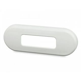 Hella Rectangular Rim - White Plastic