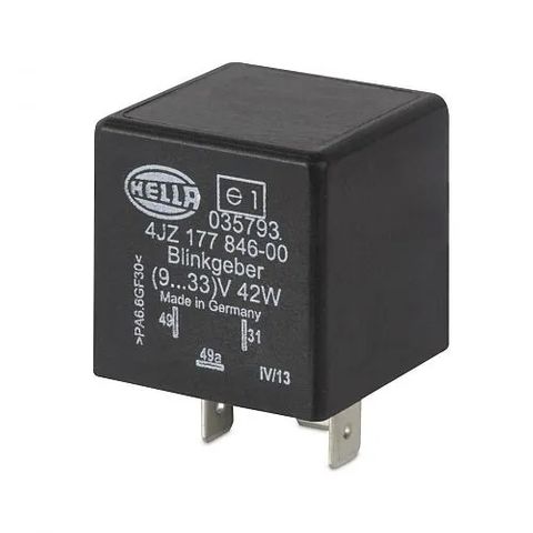 Hella Electronic Flasher Unit - 9-33V 3 Pin