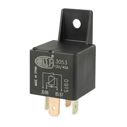Hella 12V 4 Pin Normally Open Mini Relay 40A Diode Mike's
