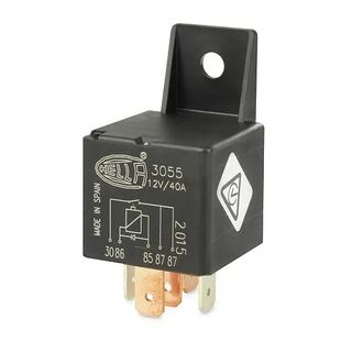 Hella 12V 5 Pin Normally Open Mini Relay - 40A - Diode