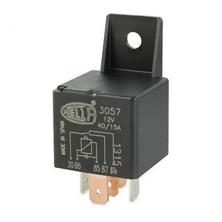 Hella 12V 5 Pin Change-over Mini Relay - 40/15A - Diode