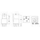 Hella 12V 5 Pin Change-over Mini Relay - 40/15A - Diode