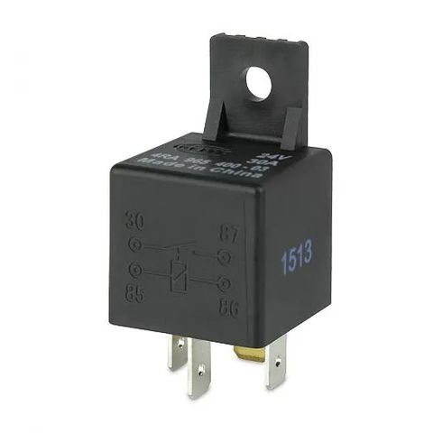 Hella 24V 4 Pin Normally Open Mini Relay - 30A