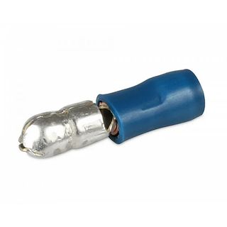 Hella Male Bullet Crimp Connectors - Blue (100 Pack)