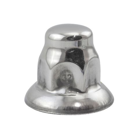 32mm Nut Cover Stainless Wide Flare Flat Head