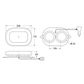 Hella Micro Light Bar Clear Lens Magnetic