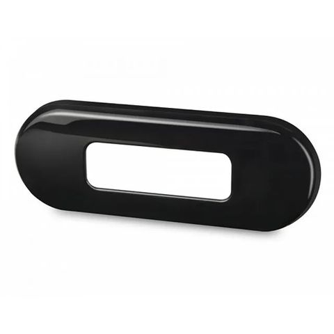 Hella Rectangular Rim - Black Plastic