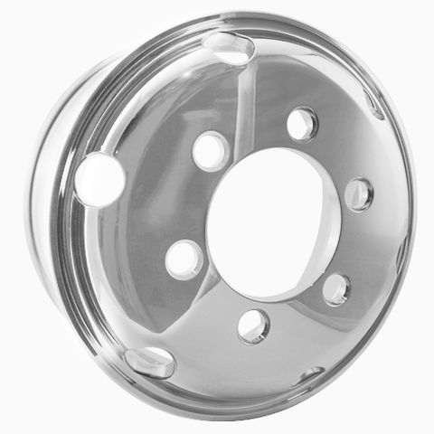 Weight Cheetah 17.5x6.75, 6 Stud, 32mm J-Budd, 222.25mm PCD, Polished Alloy Wheel