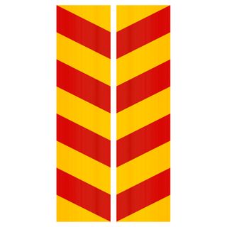 Australia Hazard Panels 800 x 200 Single Sided (Pair) - Stickers