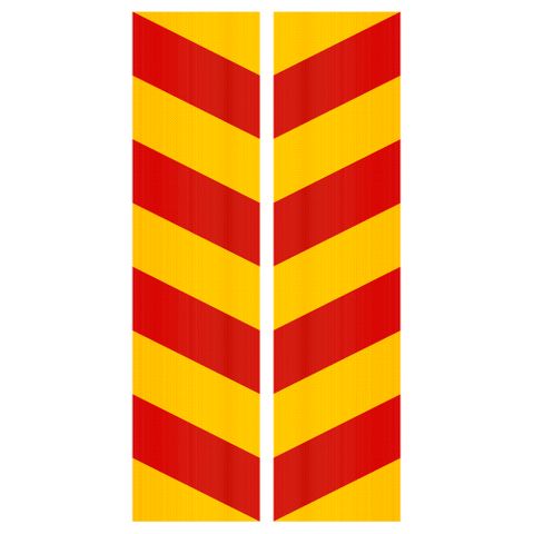 Australia Hazard Panels 800 x 200 Single Sided (Pair) - Stickers