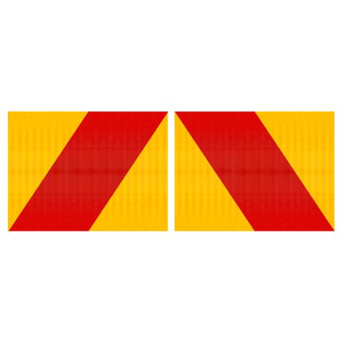 Australia Hazard Panels 400 x 300 Single Sided (Pair) - Stickers