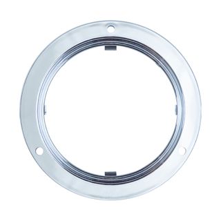 Round Chrome 4" LED Light Surround