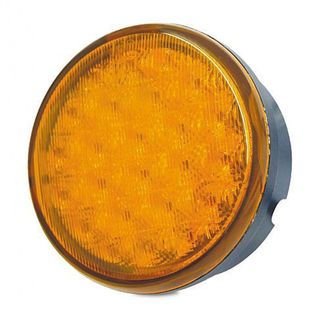 Hella 83mm Round LED Multi-Flash Signal Lamp - Amber