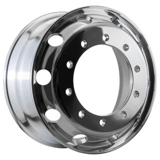 Weight Cheetah 22.5x9.0, 10 Stud, 26mm Hole, 335mm PCD, Polished Alloy Wheel