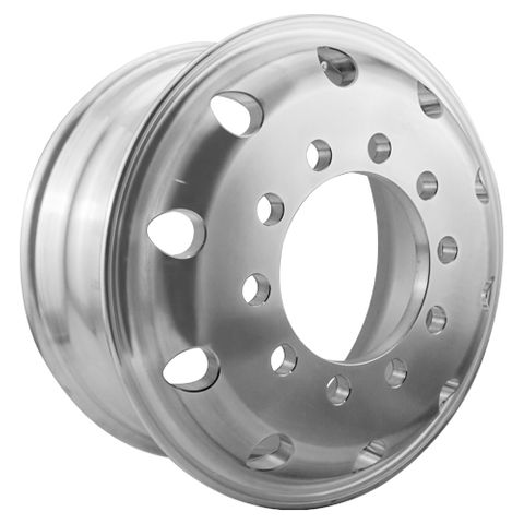 Weight Cheetah 17.5x6.75, 10 Stud, 24mm Hole, 225mm PCD, Polished Alloy Wheel