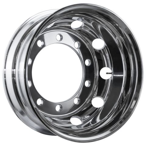 Weight Cheetah 22.5x8.25, 10 Stud, 32mm Hole, 335mm PCD, Polished Alloy Wheel