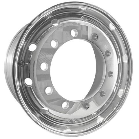 Weight Cheetah 22.5x11.75, 10 Stud, 32mm Hole, 335mm PCD, Polished Alloy Wheel