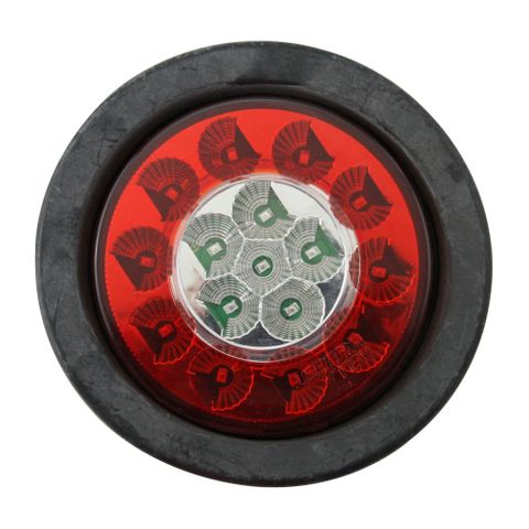 Hella ValueFit 4" LED Stop/Tail/Turn Lamp, Red / Clear