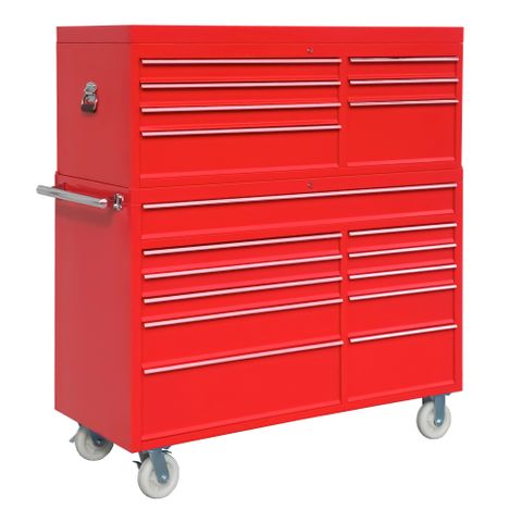 MTW Toolbox Combo Set - 7 & 11 Drawer - Red