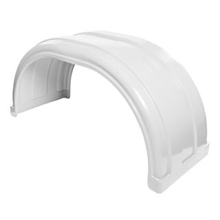 Plastic Self Steer Mud Guard 255/70R - White - PLLPCESKI-05