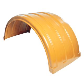 Plastic Standard Mud Guard Front Steer Singles - Mustard Yellow - PL1204-117