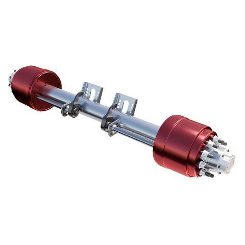 MTW 22.5" Fixed Drum 10 Stud Axle - 2045mm Track