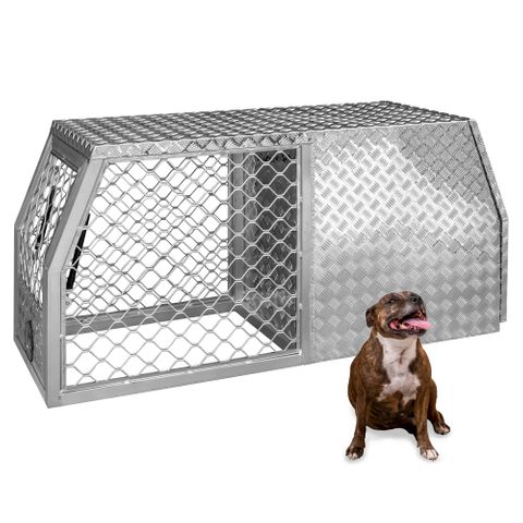 MTW Aluminium Flat Deck Dog Box & Toolbox - 1780x650x850mm