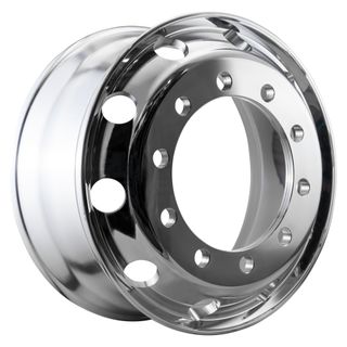 Weight Cheetah 22.5x9.0, 10 Stud, 32mm Hole, 335mm PCD, Polished Alloy Wheel