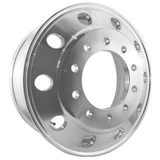 Weight Cheetah 22.5x8.25, 10 Stud, 24mm Hole, 285mm PCD, Inner Polished Alloy Wheel