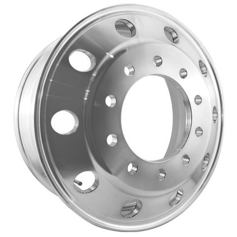 Weight Cheetah 22.5x8.25, 10 Stud, 24mm Hole, 285mm PCD, Inner Polished Alloy Wheel