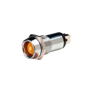 Narva 24 Volt Chrome Pilot Lamp with Amber LED