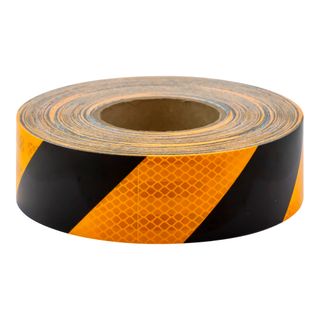 Reflective Tape - Yellow & Black - 45m ROLL