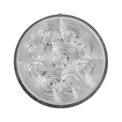 Peterson 4" Red LED & Clear Lens Stop/Tail Lamp - Grommet Mount (817CR-9)