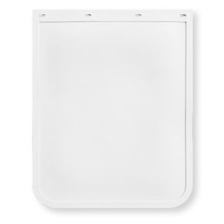 24 x 30" White Mud Flap - Rubber