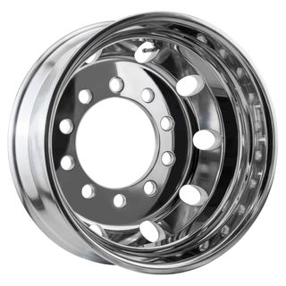 Weight Cheetah 17.5x6.0, 10 Stud, 24mm Hole, 225mm PCD, Polished Alloy Wheel