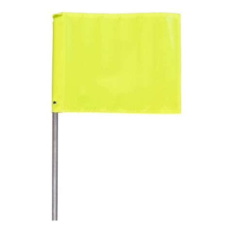 Yellow PVC Fluro Flag 400 x 300 with Alloy Handle